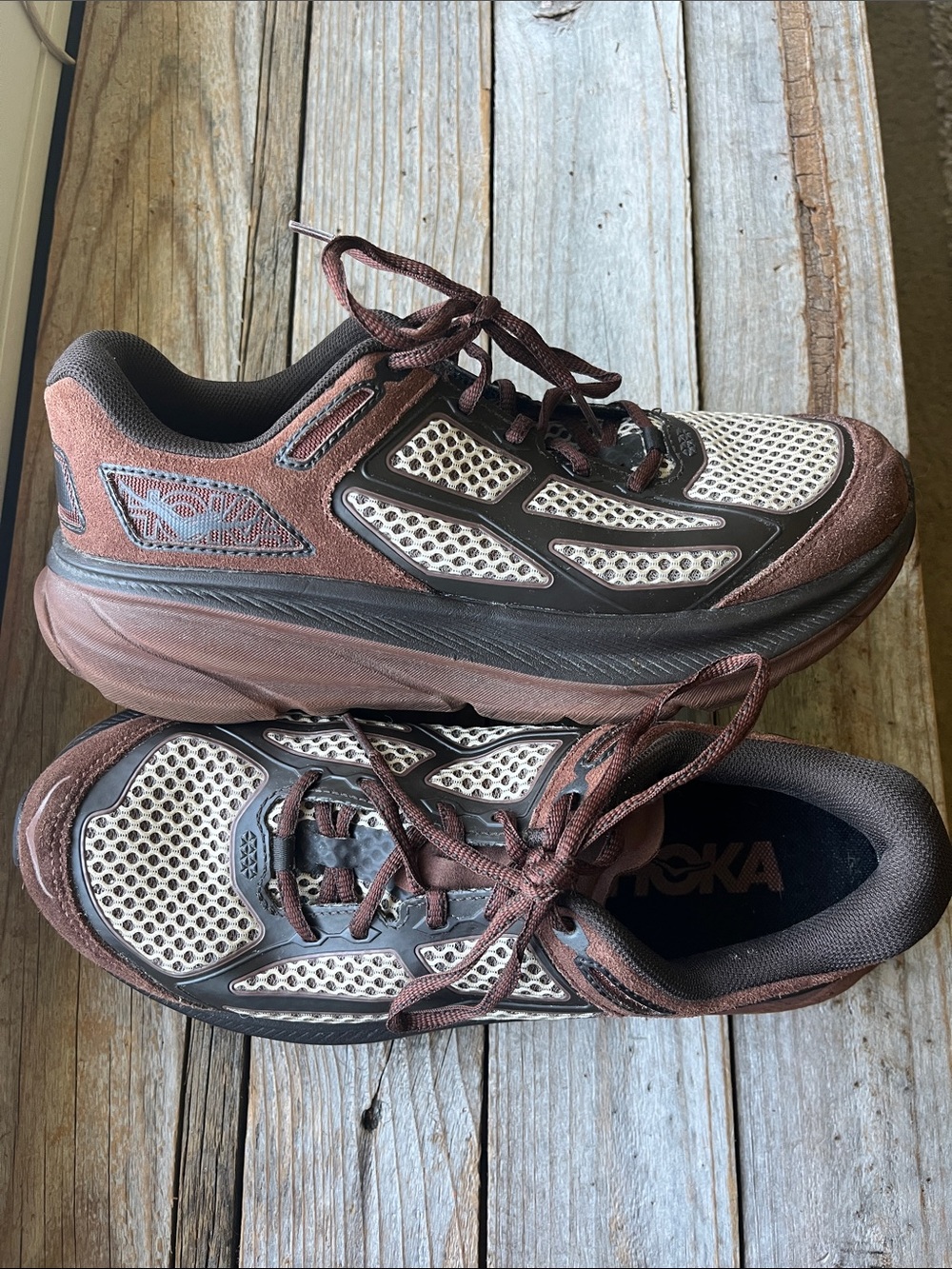 HOKA Clifton One9 S Brown Sneakers W10.5 M9.5